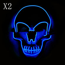 Load image into Gallery viewer, Skull LED Glowing Halloween Mask