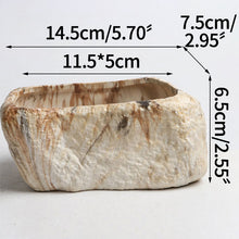 Load image into Gallery viewer, Antique Succulents Flower Pot Creative Ceramic Pot Rectangle
