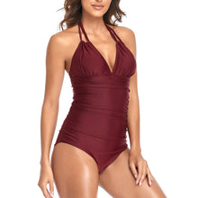 Load image into Gallery viewer, Solid Color One Piece Swimsuit Bikini