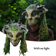 Load image into Gallery viewer, Halloween Glowing Mask Forest Elf Old Man Latex Mask Realistic Full Head Masks Headgear Masquerade Adult Cosplay Party Props