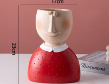 Load image into Gallery viewer, Portrait sculpture flower pot
