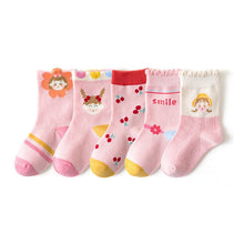 Load image into Gallery viewer, Lace Mid-tube Cotton Warm Casual Children Sports Socks