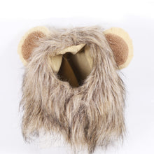 Load image into Gallery viewer, Christmas Funny Hat Cap Pet Dress Simulation Toy Halloween Party Festival Lion Hair Mane Ears Head Cap Scarf Cosplay Costume