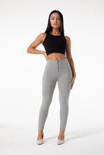Load image into Gallery viewer, shascullfites melody high waist gray leggings push up shaping leggings hip lifting peach lift leggings