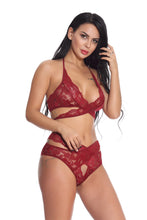 Load image into Gallery viewer, European And American Lace Mesh Underwear Set