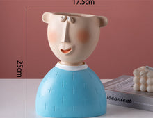 Load image into Gallery viewer, Portrait sculpture flower pot