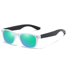 Load image into Gallery viewer, Childrens Natural Wood Frame Colorful Polarized Sunglasses