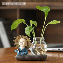 Load image into Gallery viewer, Green Radish Hydroponic Plant Pots And Utensils Transparent Desk Decorations Home Furnishings