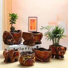 Load image into Gallery viewer, Retro Fortune Tree Ceramic Flower Pot Desktop Pendulum