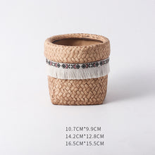 Load image into Gallery viewer, Nordic Flower Pot Ceramic Antique Sack Round Cute Simple Literary Personality Indoor