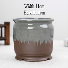 Load image into Gallery viewer, Succulent Flower Pot With Tray Ceramic Medium And Large