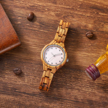 Load image into Gallery viewer, Fashion Sandalwood Watch All Wood Strap Japanese Quartz Movement Wooden Watch