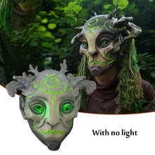 Load image into Gallery viewer, Halloween Glowing Mask Forest Elf Old Man Latex Mask Realistic Full Head Masks Headgear Masquerade Adult Cosplay Party Props