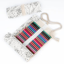 Load image into Gallery viewer, Creative Pencil Case Pencil Case Plain Starry Sky Pen Curtain Roll Pencil Case Color Lead Sketch