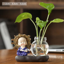 Load image into Gallery viewer, Green Radish Hydroponic Plant Pots And Utensils Transparent Desk Decorations Home Furnishings
