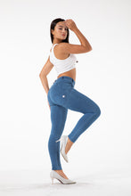 Load image into Gallery viewer, Shascullfites melody push up jeans butt lifting booty shaping jeggings women jeans