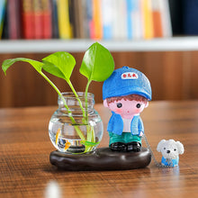 Load image into Gallery viewer, Vase Living Room Flower Arrangement Ornaments Transparent Glassware