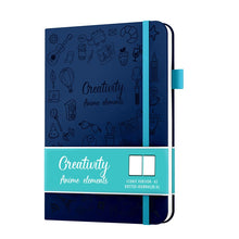 Load image into Gallery viewer, Dot Matrix Horizontal Line Inside Two-color Ribbon Notebook