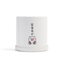Load image into Gallery viewer, Matte Straight Personality Indoor Ceramic Flowerpot