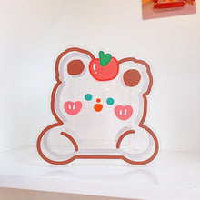 Load image into Gallery viewer, Creative Cartoon Student Desktop Pen Holder Office Stationery Cosmetics Transparent Storage Tube