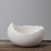 Load image into Gallery viewer, Eggshell Living Room Ceramic Hydroponic Vase Pot Desktop Flower Small And Simple Indoor Green Dill