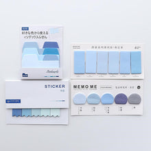 Load image into Gallery viewer, Students Use Sticky Notes Ins Wind Korean Simple Index Stickers To Mark Bookmarks Notebook Labels