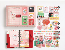 Load image into Gallery viewer, Checkered Loose-leaf Cute Hand Ledger Japanese Notebook