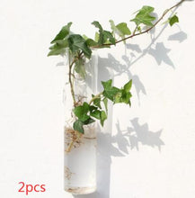Load image into Gallery viewer, Fashion Wall Hanging Glass Flower Vase Terrarium Wall Fish Tank Aquarium Container Flower Planter Pots Home Garden Decoration