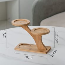 Load image into Gallery viewer, Multi-layer Small Flower Stand Solid Wood Floating Office Green Radish Succulent Flower Pot Shelf