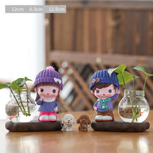 Load image into Gallery viewer, Green Radish Hydroponic Plant Pots And Utensils Transparent Desk Decorations Home Furnishings