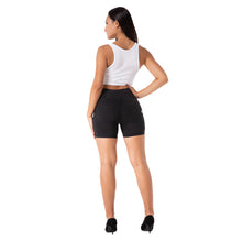 Load image into Gallery viewer, Shascullfites Melody Spandex Womens Shorts Black Jeans For Girls High Waisted Shorts Body Shaper Short Shorts