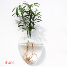 Load image into Gallery viewer, Fashion Wall Hanging Glass Flower Vase Terrarium Wall Fish Tank Aquarium Container Flower Planter Pots Home Garden Decoration
