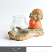 Load image into Gallery viewer, Glass Transparent Water Cultivation Green Dish Ware Flower Pot