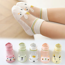 Load image into Gallery viewer, 5 Pairs Of Children Socks-Cute Animals