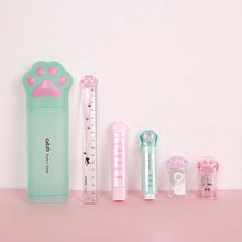 Load image into Gallery viewer, Student Supplies Correction Tape Mini Cat's Claw Pen Case Stationery Set