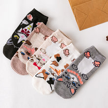 Load image into Gallery viewer, Cartoon Cat And Dog Pattern Personalized Cotton Socks