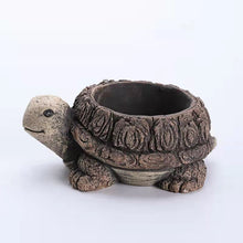 Load image into Gallery viewer, Small Animal Cement Succulent Flower Pot Green Plant Indoor Ornament
