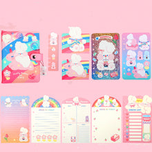 Load image into Gallery viewer, Checkered Loose-leaf Cute Hand Ledger Japanese Notebook
