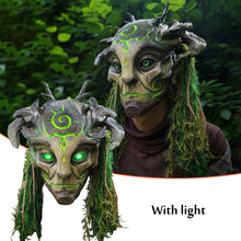 Load image into Gallery viewer, Halloween Glowing Mask Forest Elf Old Man Latex Mask Realistic Full Head Masks Headgear Masquerade Adult Cosplay Party Props
