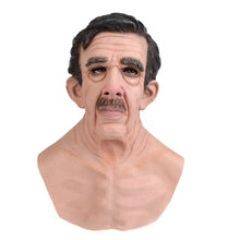 Load image into Gallery viewer, Halloween Granny Mask Latex Headgear Wig Mask
