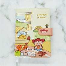 Load image into Gallery viewer, Cute Hand Ledger A5PU Color Page Notepad
