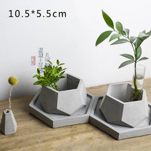 Load image into Gallery viewer, Succulent Flowerpot Mold Homemade Bonsai Cement Mold Silicone Mold Concrete Mold Custom Cement Silicone
