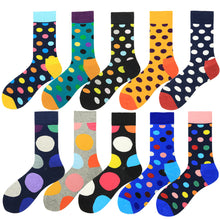 Load image into Gallery viewer, Color Large Version Polka Dot Men's Trendy Socks In Tube Socks
