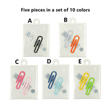 Load image into Gallery viewer, Iron Paper Clip Bookmark School Supplies
