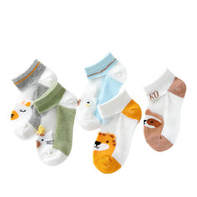 Load image into Gallery viewer, 5 Pairs Of Children Socks-Cute Animals
