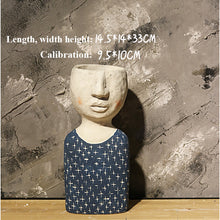 Load image into Gallery viewer, Happy House Art Portrait Sculpture Flower Pot Flower Vessel
