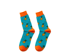 Load image into Gallery viewer, Men's and women's high-length flower long socks
