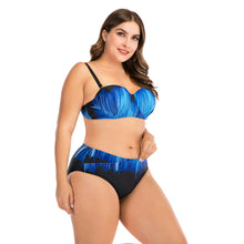 Load image into Gallery viewer, Fat woman underwire big cup ladies swimsuit
