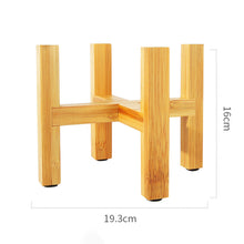 Load image into Gallery viewer, Flower Pot with Bamboo Tray Support
