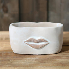 Load image into Gallery viewer, Creative Big Lips Cement Flower Pot Abstract Art
